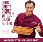 Gotham Steel Baking Sheet with Air Fry Rack, 16.5” x 12.5”, Use as Cooling Wire - Image 2