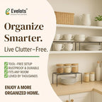 Evelots Kitchen Cabinet Wire Shelf Organizer/Rack - Image 8