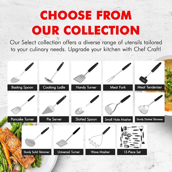 Chef Craft Select Meat Cooking Fork, 13 inch, Stainless Steel - Image 7