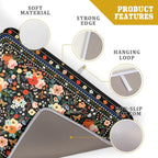 Floral Microfiber Dish Drying Mat Large Absorbent Dish Drainer Rack Pad - Image 4