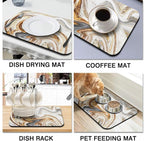 Dish Drying Mat for Kitchen Counter 2 Pack - Image 6
