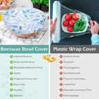 2 Large Reusable Beeswax Bowl Covers - Image 8