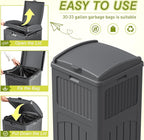 Greesum 33 Gallon Outdoor Trash Can - Image 2