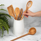 Salt & York 5-piece Olive Wooden Kitchen Utensil Set - Image 5