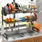 ADBIU Over Sink Dish Drying Rack Snap-On Design Large Dish Drainer Storage - Image 7