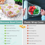 2 Large Reusable Beeswax Bowl Covers - Image 8