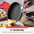 GreenPan x Bobby Flay 8" Nonstick Frying Pan Skillet, PFAS-Free Diamond Ceramic - Image 4