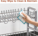2 Tier Dish Drainer Drying Rack - Image 9