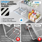 Under Sink Organizer Upgrade To Professional Rails, 2-Tier Dual Pull Out - Image 3