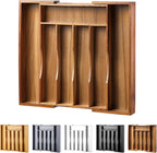 Expandable Acacia Kitchen Drawer Organizer by oridom