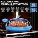 TeamFar Cast Iron Bread Dutch Oven, 6 Qt Enameled Dutch Oven Pot - Image 5
