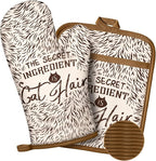 Slohif Funny Oven Mitts and Pot Holder by Slohif