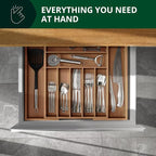 ROYAL CRAFT WOOD Luxury Bamboo Kitchen Drawer Organizer - Image 7