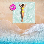 WIWIGO Beach Blanket Waterproof Sandproof Beach Mat 79" X 83"/10'x9'for 2-8 - Image 6