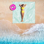 WIWIGO Beach Blanket Waterproof Sandproof Beach Mat 79" X 83"/10'x9'for 2-8 - Image 6