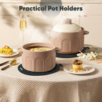 Oven Mitts and Pot Holders 4 Sets, Heat Resistant 500 ℉ Oven Mitt and Pot Holder - Image 5