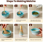 Matcha Whisk Set, Ceramic Matcha Kit Desert Style, Matcha Whisk and Bowl - Image 6