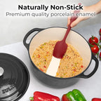 Zulay Kitchen 7.7 Quart Enameled Cast Iron Dutch Oven Pot - Image 6