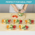 Vtopmart 5 Pack 35oz Glass Food Storage Containers - Image 4