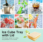 Tvmania Ice Cube Trays Set of 2, Easy Release 15 Flexible Silicone Ice Cube - Image 6