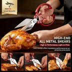 MAD SHARK Heavy Duty Kitchen Scissors, Dishwasher Safe All Purpose Kitchen - Image 2