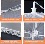 Husfunov 6 Pack Mesh Food Covers, Pop-Up Serving Dish Covers Tent Umbrella - Image 3