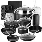 Granitestone Ceraluxe 20 Pc Ceramic Cookware Set Nonstick, Complete Pots and by Granitestone+