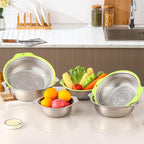 Colander Stainless Steel Microporous, 4QT Large Capacity Rice Strainer - Image 8