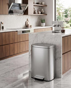 Garvee 13 Gal / 50 L Step-On Trash Can, Stainless Steel Kitchen Garbage Can by Garvee