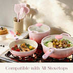 CAROTE 20Pcs Titanium Cookware Set, Pots and Pans Set Non Stick, Kitchen - Image 9