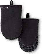 KITCHENAID Gourmet Series Gridlines Mini Oven Mitts 2-Pack Set, Heat Resistant by KitchenAid