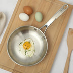 Martha Stewart Castelle 8" Stainless Steel Frying Pan Non Toxic Fry Pan Skillet - Image 2