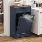 Single 10 Gallon Tilt Out Trash Can Cabinet by JMHDYG