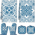 Jingmore 6 Pcs Kitchen Decor Set Accessory Farmhouse Kitchen Towels Pot Holders by Jingmore