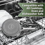 Hybrid Nonstick Cookware Set, Stainless Steel 12 Inch Frying Pan & 2QT Saucepan - Image 5
