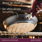 Anolon Accolade Forged Hard Anodized Nonstick Deep Frying Pan / Skillet - Image 6