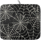 Halloween Dish Drying Mat for Kitchen Counter 16x18 Spider Web Black Holiday by Aytipun
