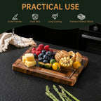 THETCHRY Walnut Wood Small Cutting Board, Compact Chopping Board - Image 3