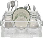 Simple Houseware White Dish Drying Rack - Image 2