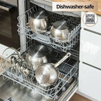 Daniks Classic 2 Quart Stainless Steel Stock Pot - Image 6