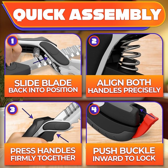Cutting Board Scissors for Food – 7-in-1 Kitchen Food Scissors - Image 8