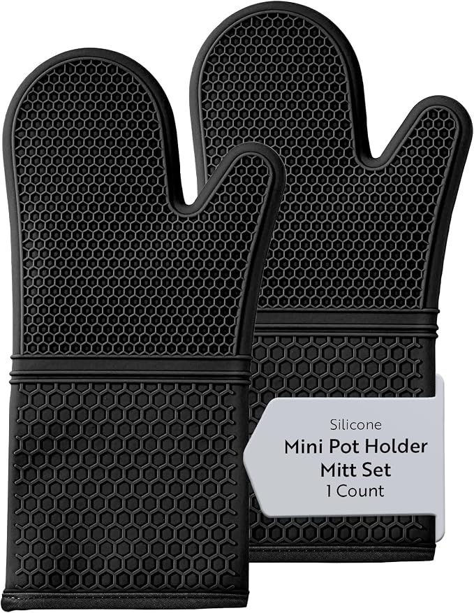 Restaurantware 2-Piece Silicone Oven Mitts Set 1 Case of 13.98 x 7.28 x 1.57 by Restaurantware