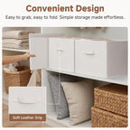 StorageWorks Foldable Shelf Organizer Bins, Closet Storage Baskets - Image 5