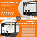 Bunoxea Spice Rack Wall Mounted 3 Pack, Space-Saving Spice Organizer - Image 3