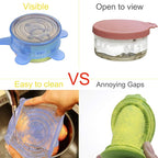 SLSON 6 Pack Pet Food Can Cover Stretchable 1 Fit 3 Universal Size Silicone Can - Image 5