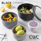 COOK WITH COLOR Prep Bowls with Lids- Wide and Deep Nesting Plastic Small - Image 5