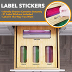 SpaceAid Bag Storage Organizer for Kitchen Drawer, Bamboo Organizer, Compatible - Image 4