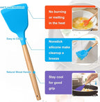 E-far Silicone Cooking Utensils Set, 10-Piece Kitchen Utensils Set - Image 3