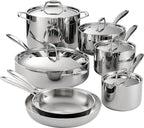Tramontina Signature Tri-Ply Clad Stainless Steel 12-Piece Cookware Set by Tramontina
