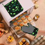Halloween Ghost Face Heat-Resistant Oven Mitts and Pot Holder Smile Face - Image 5